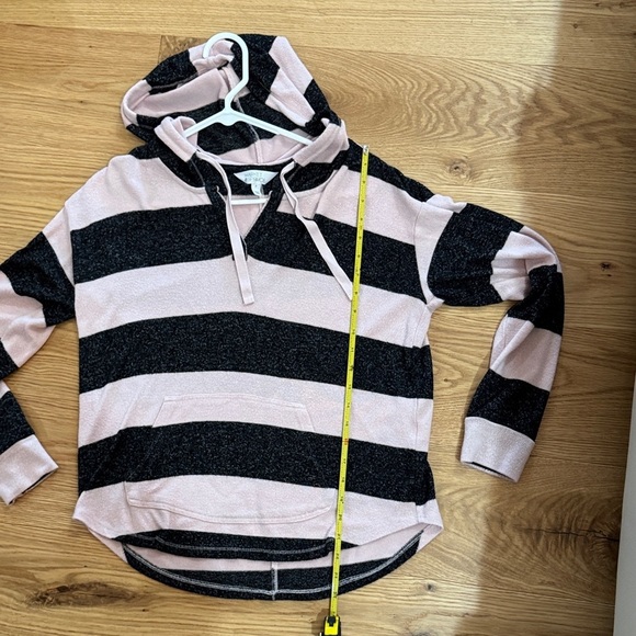 Market & Spruce Pink and Black Knit Hoodie Medium - Picture 9 of 9